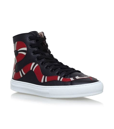 gucci snakeskin high tops|Gucci men's shoes.